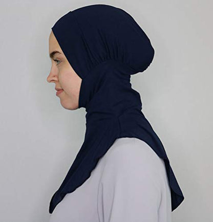 Modefa Ninja Hijab Bonnet Underscarf Cap - color: Navy Blue