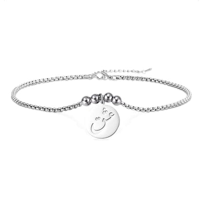 VASSAGO Islamic Bracelet Allah Arabic Bangle Bracelets for Women Men Islam Muslim Arabic Calligraphy Link Bracelet Bangle Islam Eid Islamic Arabic Gift Jewelry - color: Silver Arabic Bracelet-Box Chain