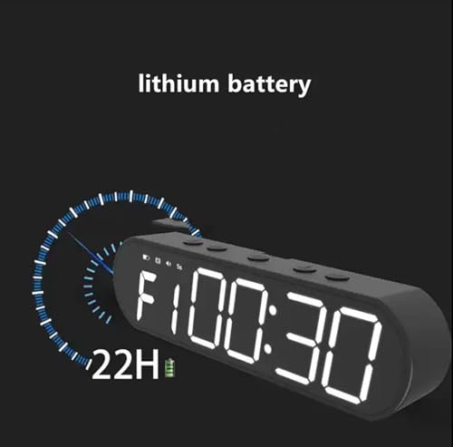 McbeAn Digit LED Gym Timer, Sports Electronic Clock, Boxing Interval Timer, Magnetic Design On The Back, 1000 MAh Large Capacity Battery, Compact and Portable, for Home Gym Fitness Exercise Workout