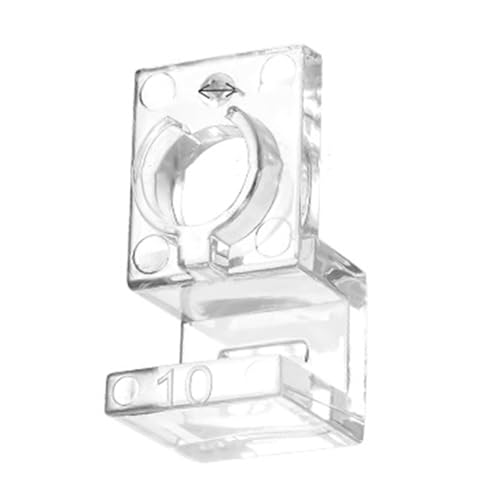 Peiiwdc Aquarium Lid Holder for Various Fish Tanks Aquarium Cover Bracket Clamp Stand Fishtank Habitat Supplies 10PCS Fish Habitat Accessory - color: Suitable for 10mm