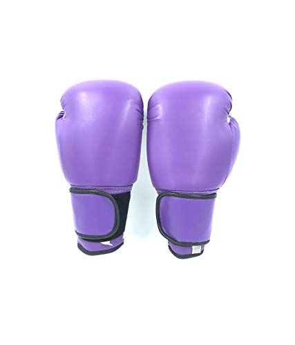 Boxing Gloves Purple Kickboxing, Grappling, Fighting, Muay Thai Training Boxing Bag Gloves, Punch Bags and Focus Pads Punching Plain-Blank Vinyl Gloves No Logo - size: 12oz