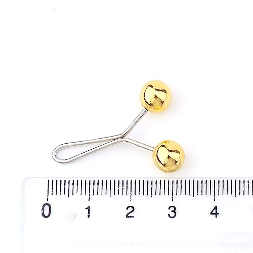 12 pcs No Snag Hijab Safety Pins for Women Muslim Faux Pearl Scarf Shawl Brooch Clips