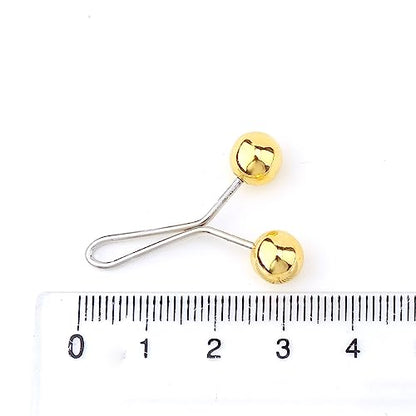 12 pcs No Snag Hijab Safety Pins for Women Muslim Faux Pearl Scarf Shawl Brooch Clips