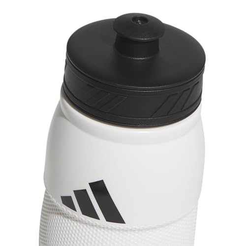 adidas 750 ML (28 oz) Stadium Refillable Plastic Sport Water Bottle - color: White/Black/Black/2