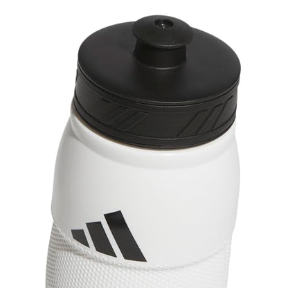 adidas 750 ML (28 oz) Stadium Refillable Plastic Sport Water Bottle - color: White/Black/Black/2