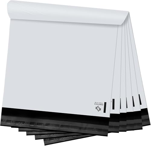 White Poly Mailers 10x13 in, Shipping Bags, 200 Pcs | Shipping bags for clothes and mailing envelopes for packing shirts, apparel, and fabric accessories. - size: 10" x 13" 200pcs