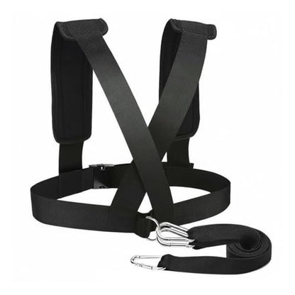 Speed Training Harness Adjustable Strength Training Vest Strap Padded Shoulder Straps Sled Harness for Athletes, Track and Field, Gym, Standard Version