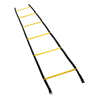 Speed Agility Training 2.6m Fixed Agility Speed Training Equipment for Football Basketball Sturdy PP Material Yellow Black 8.5ft