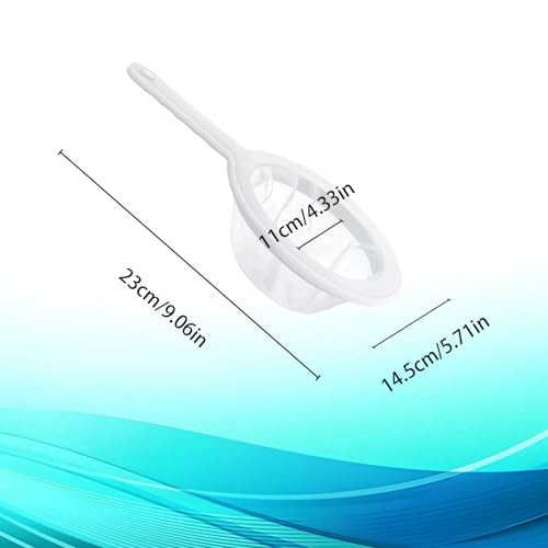 2 Pcs Ultra Fine Mesh Strainer, Nylon Sieve Plastic Screen with Handle, Mini Brine Shrimp Separation Net for Kitchen/Coffee Enthusiasts/Juice/Oils/Soy Milk