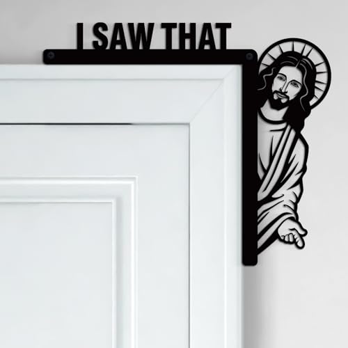 Blulu Creative Door Corner Decor 7.9 x 8.5 Inch Religious Door Frame Metal Window Sitter Bless This Home Window Decoration for Home Cabinet Frame Corner Decoration Supplies(Right) - style: Right