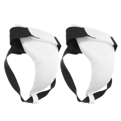 GANAZONO Training Groin Protector Boxing Groin Guard Adjustable 2Pcs Hook and Loop Male Martial Arts Guard for Taekwondo Sparring and Combat Sports