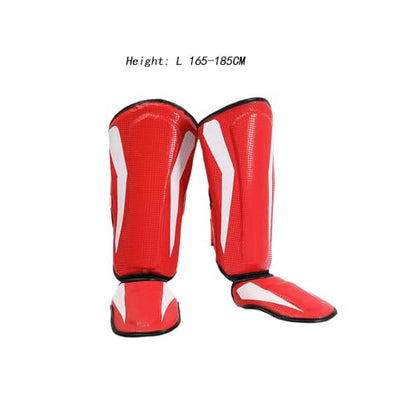 Muay Thai Kickboxing Shin Guards, Leg Guards Shin Instep Pads Shin Protection for Kickboxing, Sanda, Sports, Arts