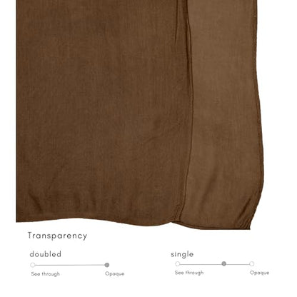 Modal Hijab for Women | Headscarf - color: Chocolate Brown Modal - Plain Hijab