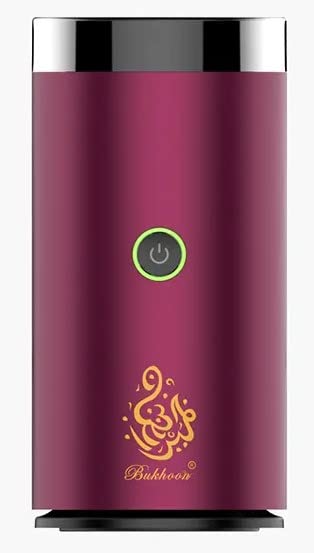 Electric Incense Burner, Car Electric Incense Burner, Portable USB Rechargeable Smart Electronic Incense Burner, bakhoor Burner for Home Use (Red Wine) - color: Red Wine
