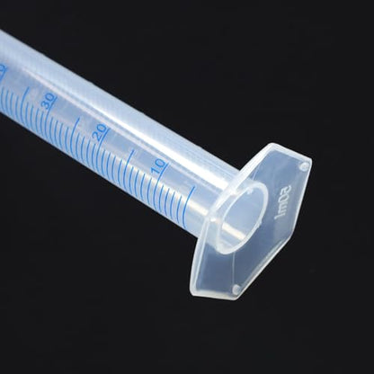 Antrader Measuring Cylinder, 3-Pack Transparent Graduated Test Tube Plastic Lab Cylinder Flask with 2-Sided Marking, 50ml