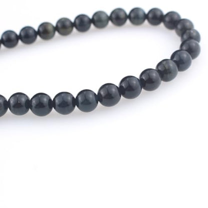 Muslims Islamic Dhikr Tasbeeh Tasbih Prayer Beads, 99 Blue Tiger Eye Stone Beads with Tassel