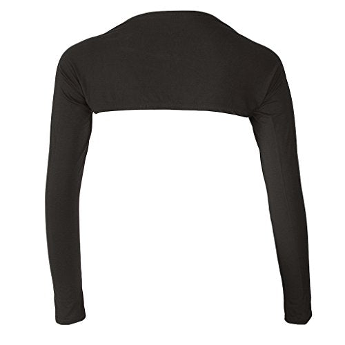 LoveinDIY Full Arm Sleeves Shrug Hijab Ramadan Islamic Stretchy Modal One Piece - color: Coffee