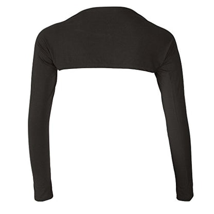 LoveinDIY Full Arm Sleeves Shrug Hijab Ramadan Islamic Stretchy Modal One Piece - color: Coffee