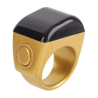 GLOGLOW Smart Tasbih Zikr Ring Digital Tasbeeh Counter Smart Ring with IP67 15-Day Battery Counts for Muslim Islamic Prayer Reminder - size: 22mm