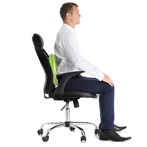 WIWAPLE Wiggle Seat, Inflatable Stability Balance Disc Wobble Cushion, Balance Disc Wiggle Seat, Flexible Seating Classroom with Free Air Pump Sensory Kids (Office & Home & School) - color: Green