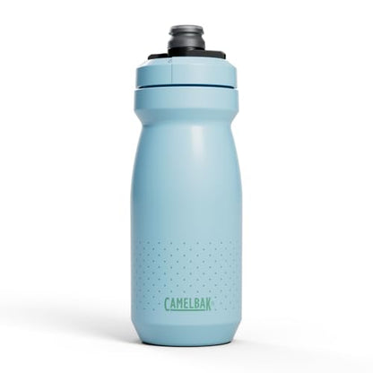 CamelBak Podium Bike Squeeze Water Bottle, High‑Flow Easy‑Squeeze Design for Cycling Performance, 21oz, Crystal Blue - color: Crystal Blue