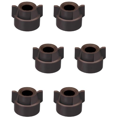 6 of Quick TeeJet Brown Nylon Cap Fits TK, TX, TXA, TG, Hose Shanks & Disc Cores