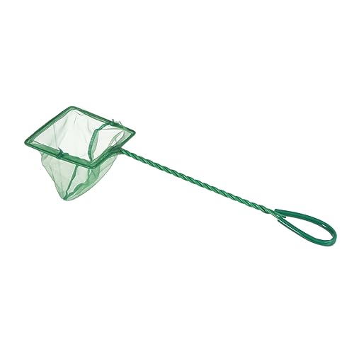 COLLBATH 4pcs Aquarium Fishing Net Fine Mesh Design for Fish Catching Material Aquarium Accessories Green Color