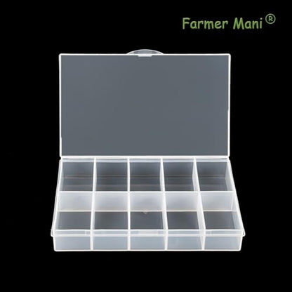 2 PCS Transparent Beads Storage Containers Box, Plastic Bead Organizers (10 Girds) for Small Items and Other Craft Projects, Bead Rings Jewelry Display Organizer Size 6.46 x 3.78 x 1.06 in - size: 10 Grids