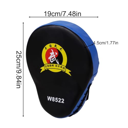 Punching Pads - High Density Foam Material, Strike Training Tool, Shock Absorbing Durable Kickboxing Mitts, Handheld Combat Practice | Thai Karate MMA for Home Gym Workout Exercise - color: Blue