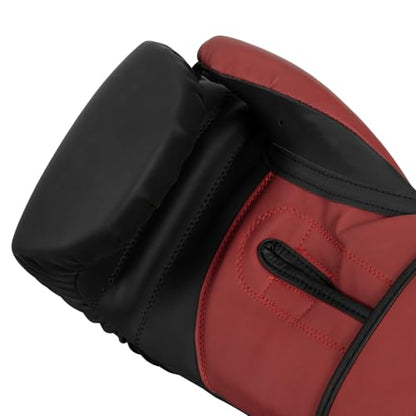 TITLE Boxing Conquest Training Boxing Gloves - color: Black/Red, size: 12 oz