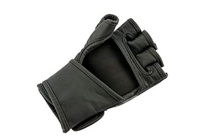 UFC Tonal MMA Gloves Grappling Fighting Fingerless Training Gloves - color: Black, size: Small