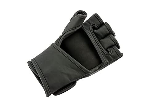 UFC Tonal MMA Gloves Grappling Fighting Fingerless Training Gloves - color: Black, size: Large