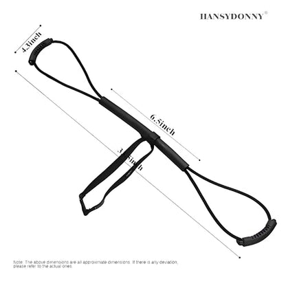 𝐇𝐀𝐍𝐒𝐘𝐃𝐎𝐍𝐍𝐘 Boxing Resistance Bands for Explosive Strength and Speed Training - Enhance Your Boxing Skills Anywhere, Anytime - color: Black2.0(35LB)