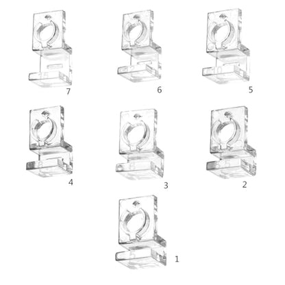 Peiiwdc Aquarium Lid Holder for Various Fish Tanks Aquarium Cover Bracket Clamp Stand Fishtank Habitat Supplies 10PCS Fish Habitat Accessory - color: Suitable for 6mm