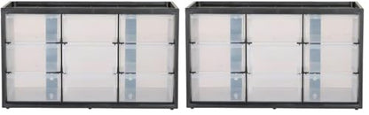 CRAFTSMAN Storage Organizer Bin System, 9 Compartment, Plastic (CMST40709) (Pack of 2) - size: 1 Count (Pack of 2), style: 9 Bins