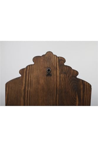 Wooden Wall Mount Holder for Quran, Double Compartment, Brown - Wood