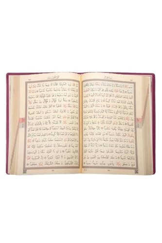 SODEF Hafiz Size Quran, Lilac Color, With Case, Sealed, 5.7x7.9 inches, Arabic Text, 2-Color Print