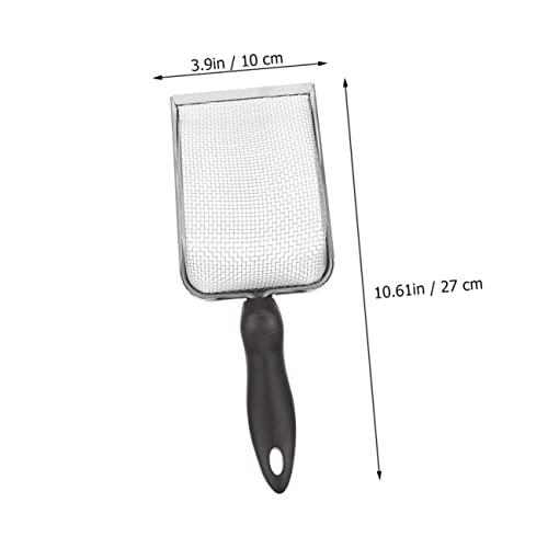 VANZACK 2pcs Stainless Steel Reptile Shovels for Convenient Litter Cleaning Substrate Tool for Tortoises Lizards Snakes and More Practical Accessory for Reptile Care
