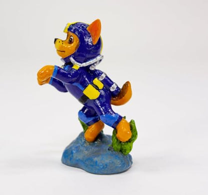 Penn-Plax Officially Licensed Paw Patrol Aquarium Ornament – Chase – Mini Size - size: Small