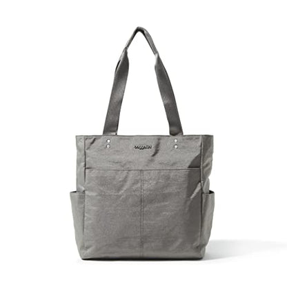 Baggallini Carryall North/South Tote - color: Sterling Shimmer