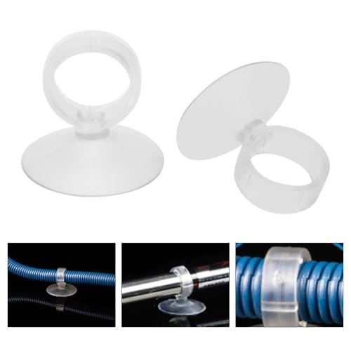 20 Pcs Silicone Aquarium Suction Cups Leak-Proof Glass Surface Mount Sucker Holder for Air Pump Tubes, Fish Tank Tube Clip for 4mm/6mm Pipes(16mm) - size: 16mm