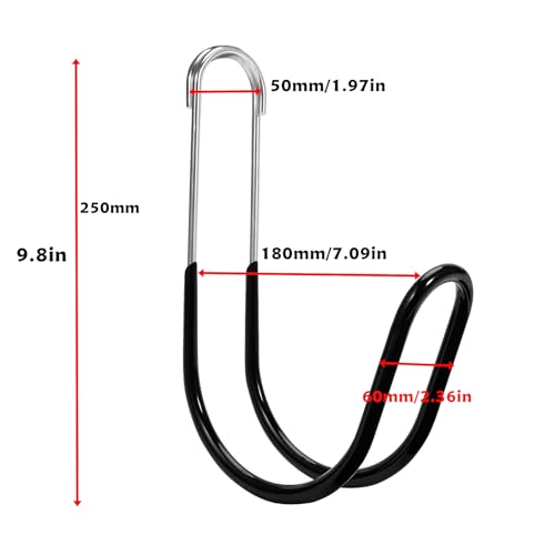 Garden Hose Holder Water Hose Hanger Wall Mounted,304Stainless Steel Solid Hose Hook Holds Up to 50Ft Garden Hose, Expandable Hose, Water Hose(Black Paint 1pcs) - color: Black paint, size: 5.5'' x 1