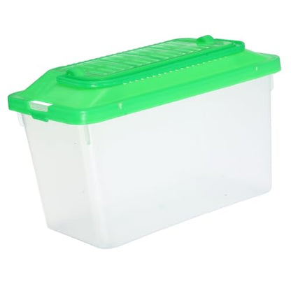 Totority Portable Turtle and Fish Carrier Box Reptile Habitat Lightweight Handheld Tank for to Clean Optimal Airflow for and Turtles Medium