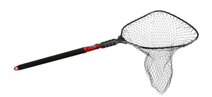 EGO S2 Slider Fishing Net Handle | Adjustable Extension Handle, Minimal Water Drag Design, Ergonomic Foam Grip for Landing Nets - size: 29" to 60" Handle, 22” x 23” Hoop, style: Rubber Coated Nylon Mesh
