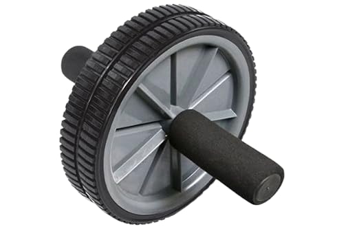Daiwa Felicity Core Fitness Dual Ab Wheel – Dual-Wheel Ab Roller for Core Strength & Full-Body Workout – Strengthens Abs, Obliques, Back, Hips & Glutes – Portable Core Trainer for All Fitness Levels