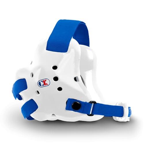 Cliff Keen Fusion Wrestling Headgear - color: White / Royal Blue