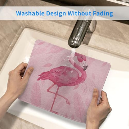 Pink Cute Flamingo Modern Art Boho Mousepad Non-Slip Rubber Base Mouse Pads for Computers Laptop Office Desk Accessories Mouse pad 7.9 x 9.5 in - color: Pink Flamingo