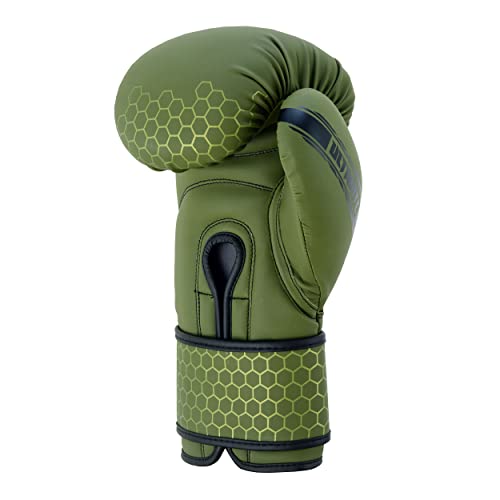 PFG Ultimate Series Boxing Gloves - Boxing MMA Muay Thai Training and Bag Work - color: Olive Green