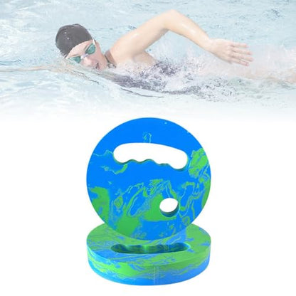 Menolana Water Exercise Discs Pool Resistance, Swim Discs Lightweight Buoyancy EVA Foam Aerobic Equipment for Water Workout Beach Pool - color: Blue Green