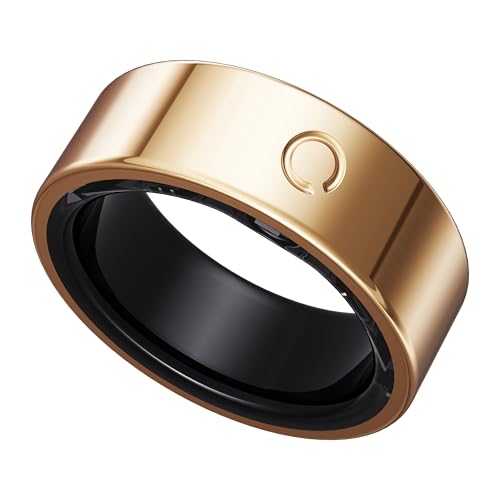 opove O Ring Smart Ring for Women Men, Rose Gold-Size 8, Size Before Buy - color: Rose Gold, size: 8